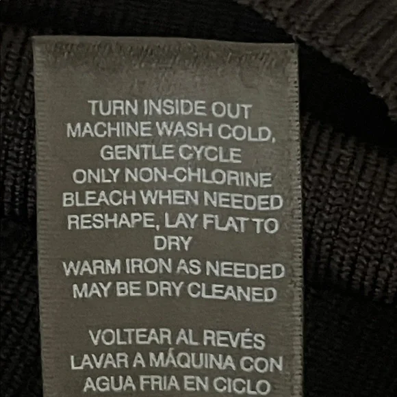 WHBM Crochet Sweater Red and Black Chevron Striped Batwing, Small - Picture 7 of 11